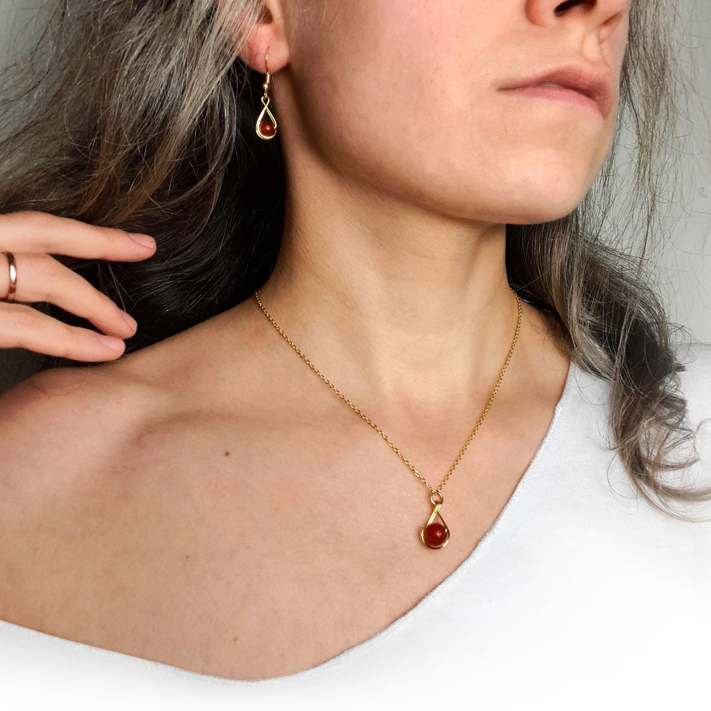 Carnelian Gift Set - BIRTHSTONE OF ARIES