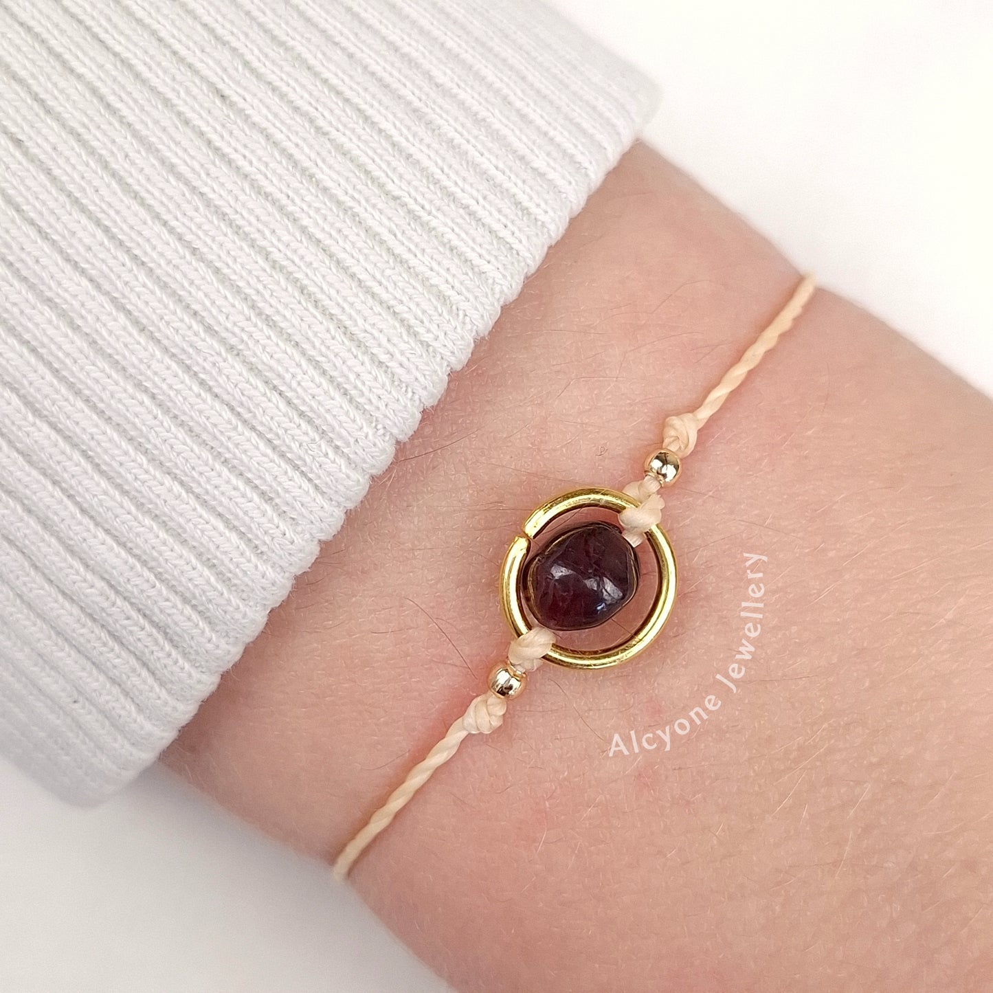Capricorn GARNET Bracelet