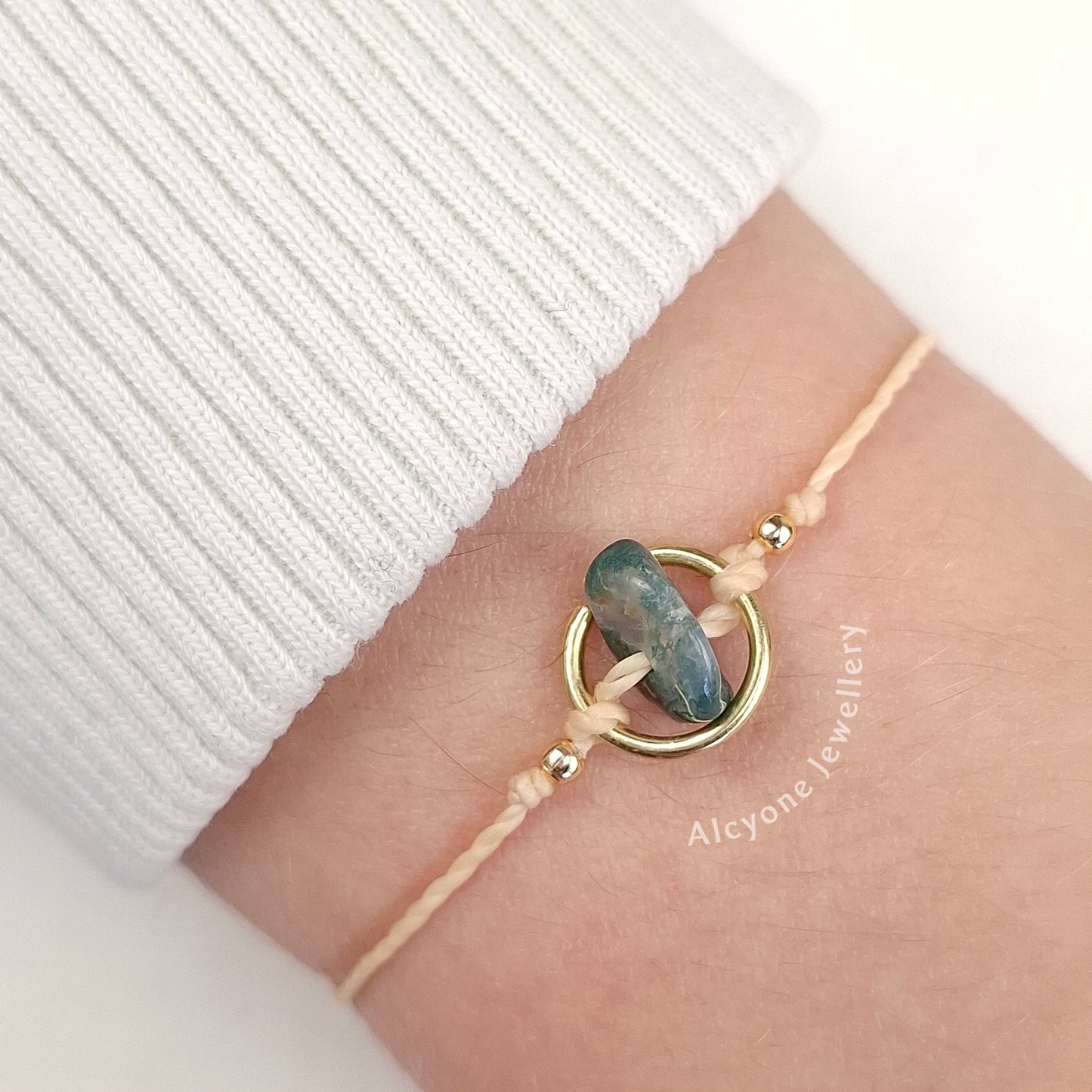 Virgo MOSS AGATE Bracelet