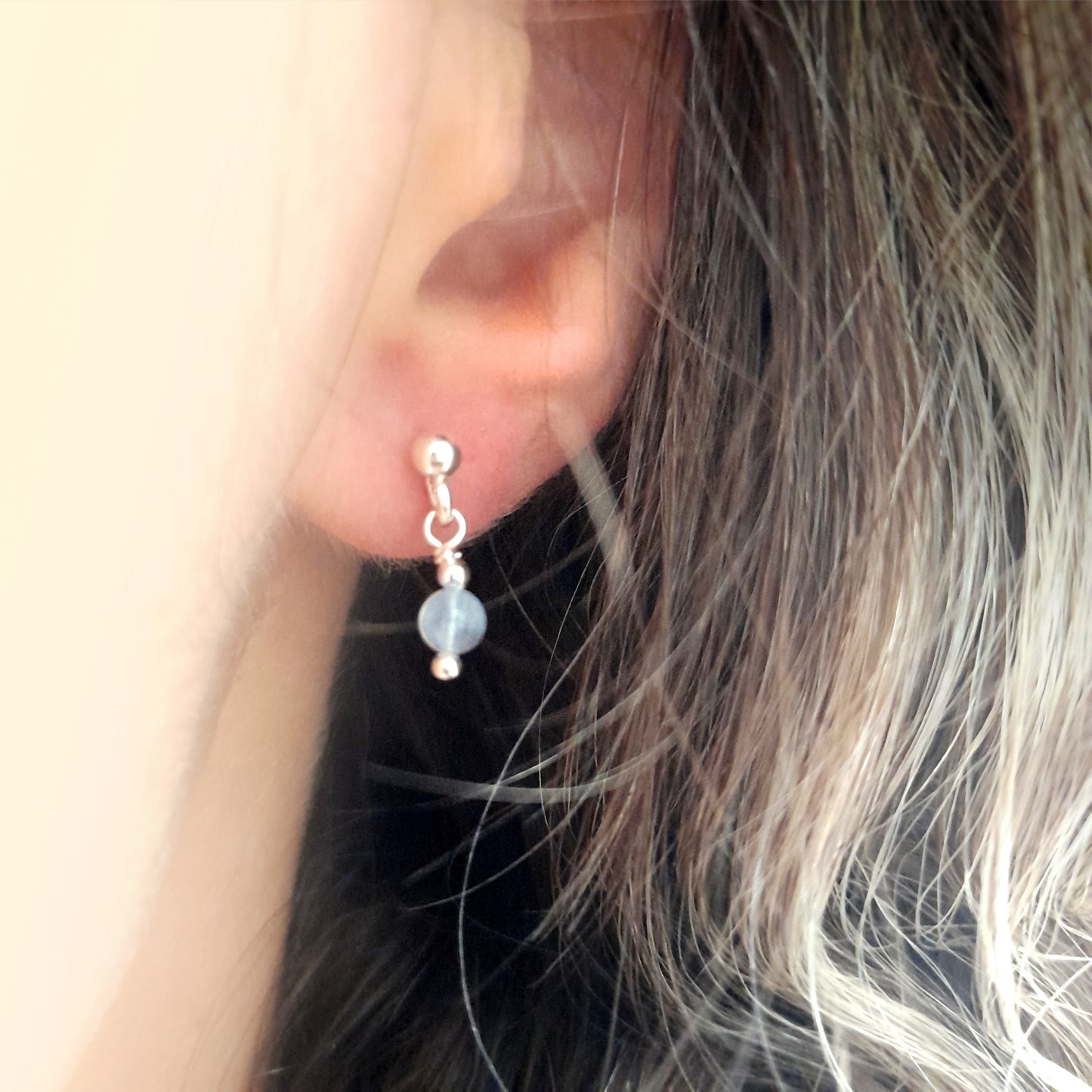 Earrings PISCES Aquamarine