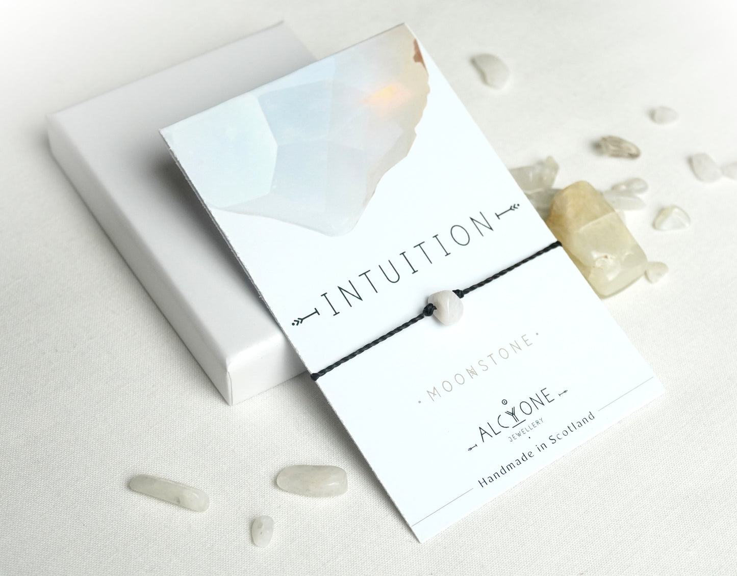 INTUITION - MANIFEST IT! - Moonstone Crystal Bracelet