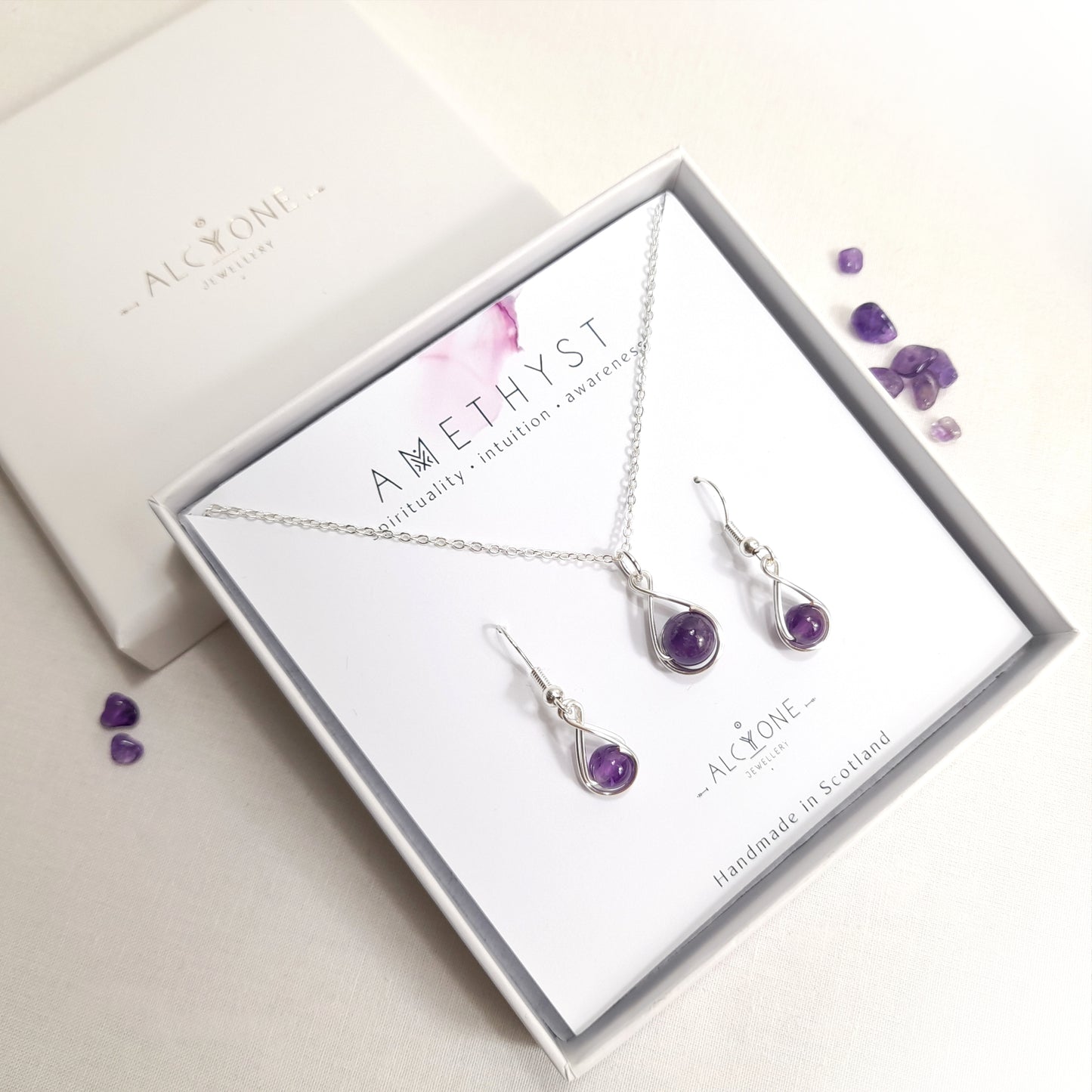 Amethyst Gift Set - BIRTHSTONE OF AQUARIUS