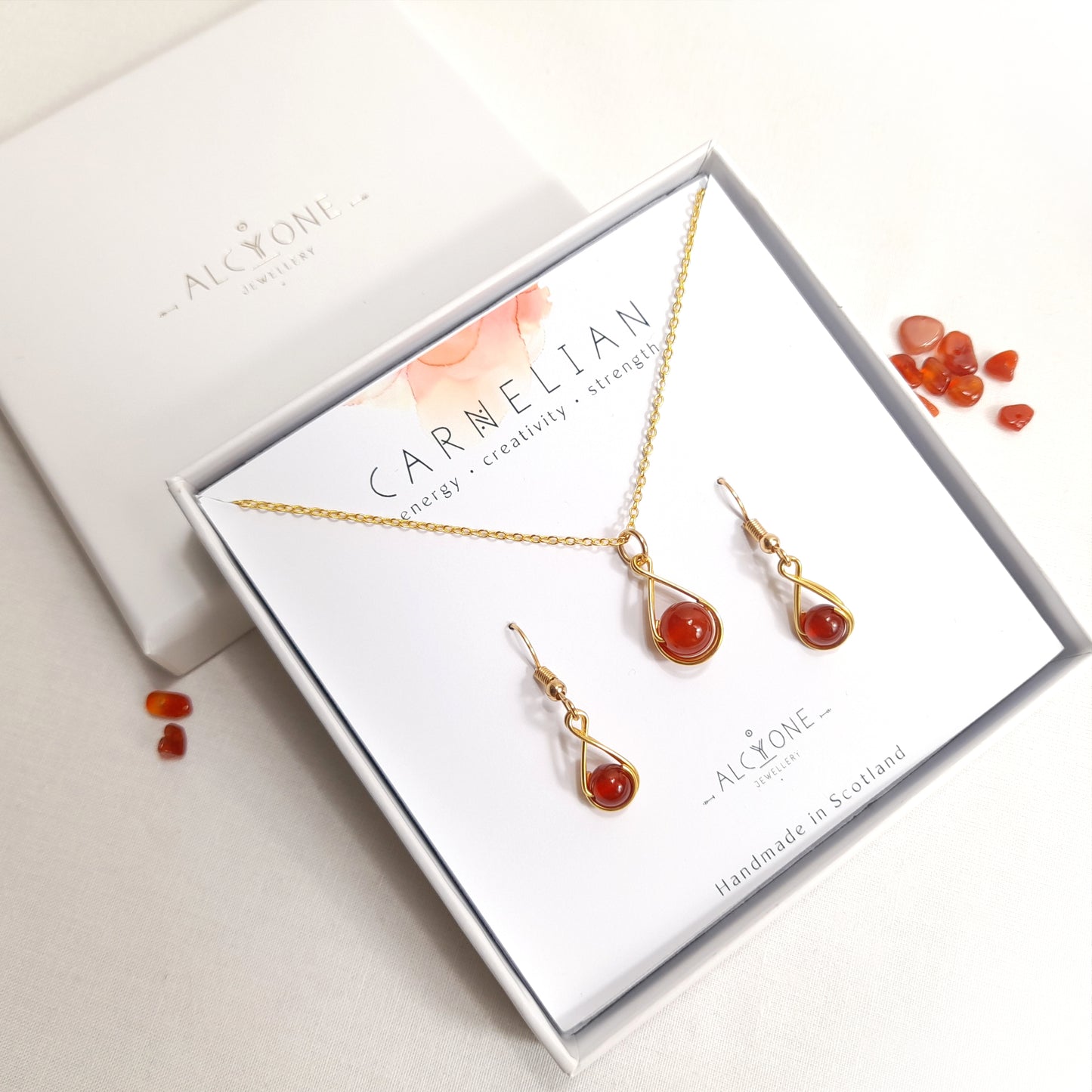 Carnelian Gift Set - BIRTHSTONE OF ARIES