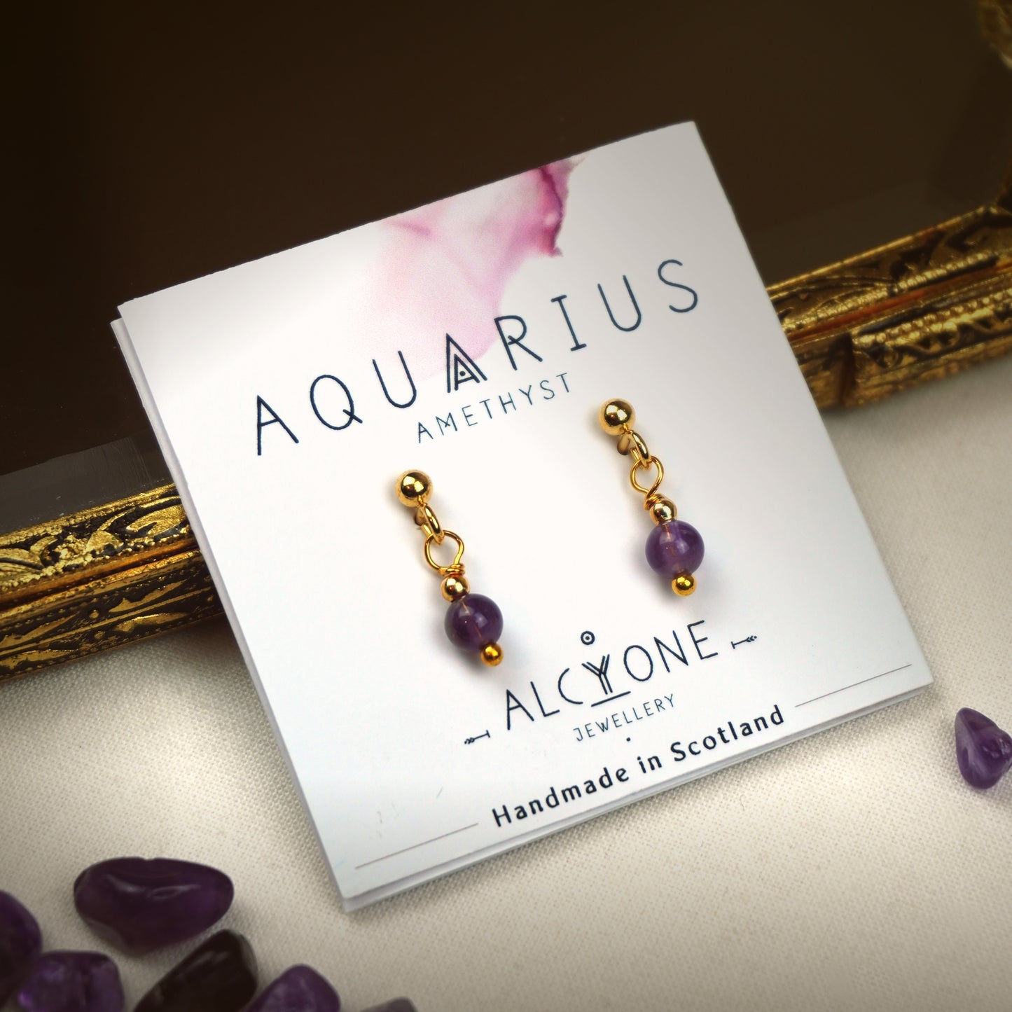 Earrings AQUARIUS Amethyst