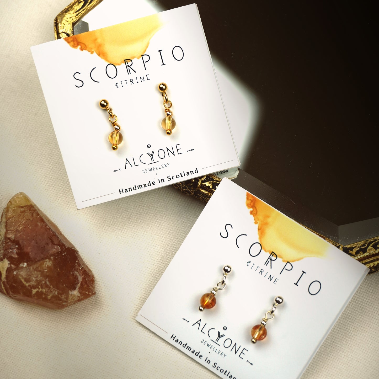 Earrings SCORPIO Citrine