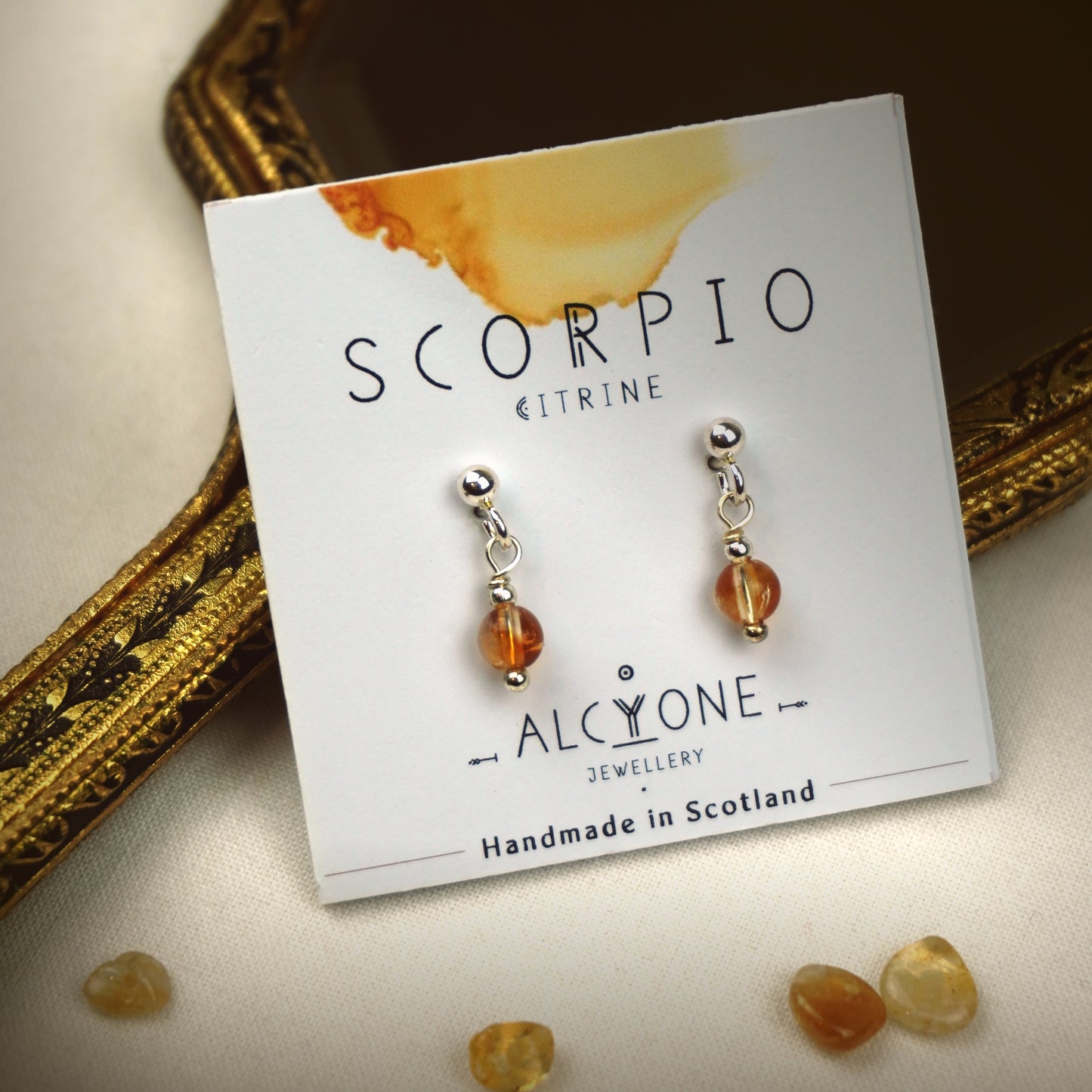 Earrings SCORPIO Citrine