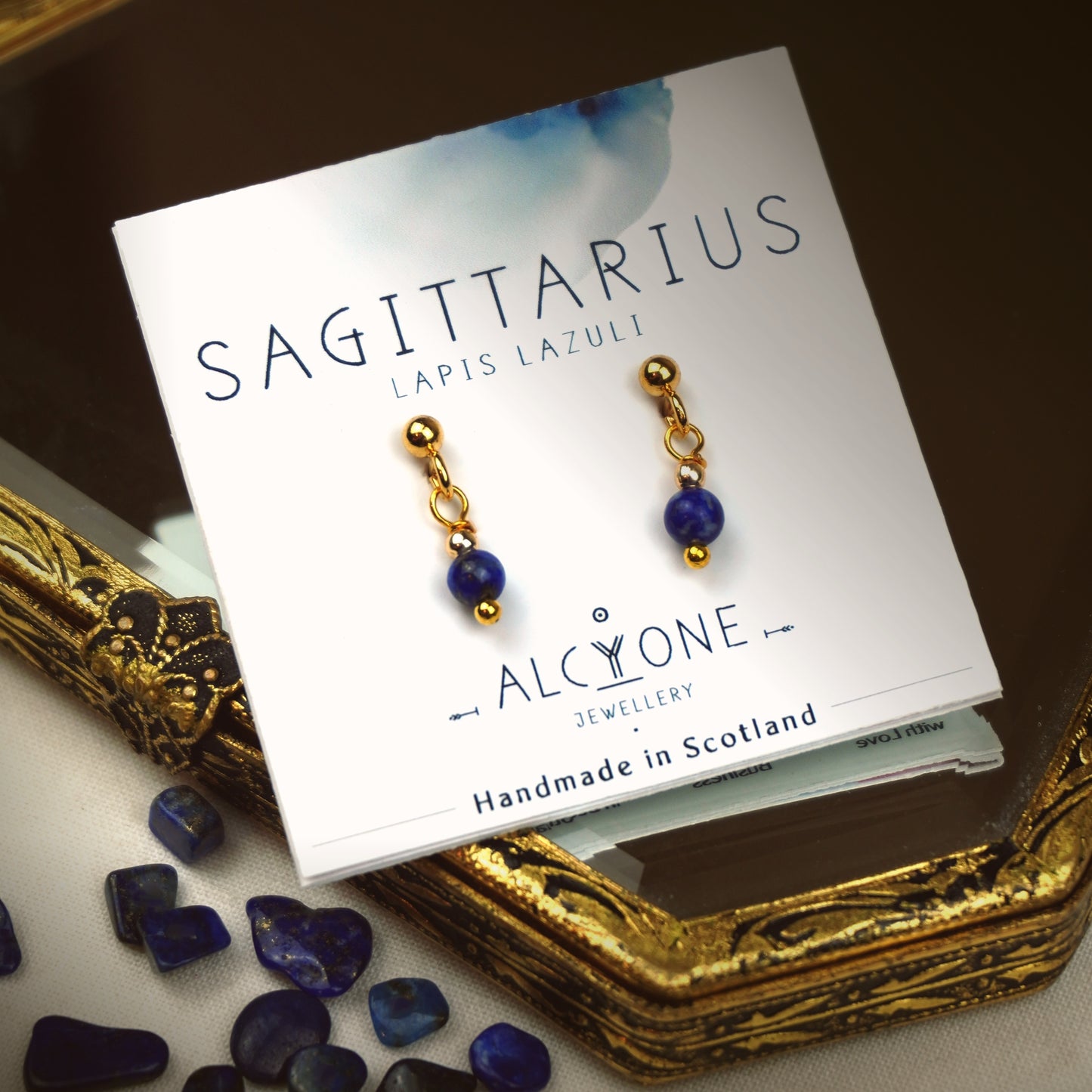 Earrings SAGITTARIUS Lapis Lazuli