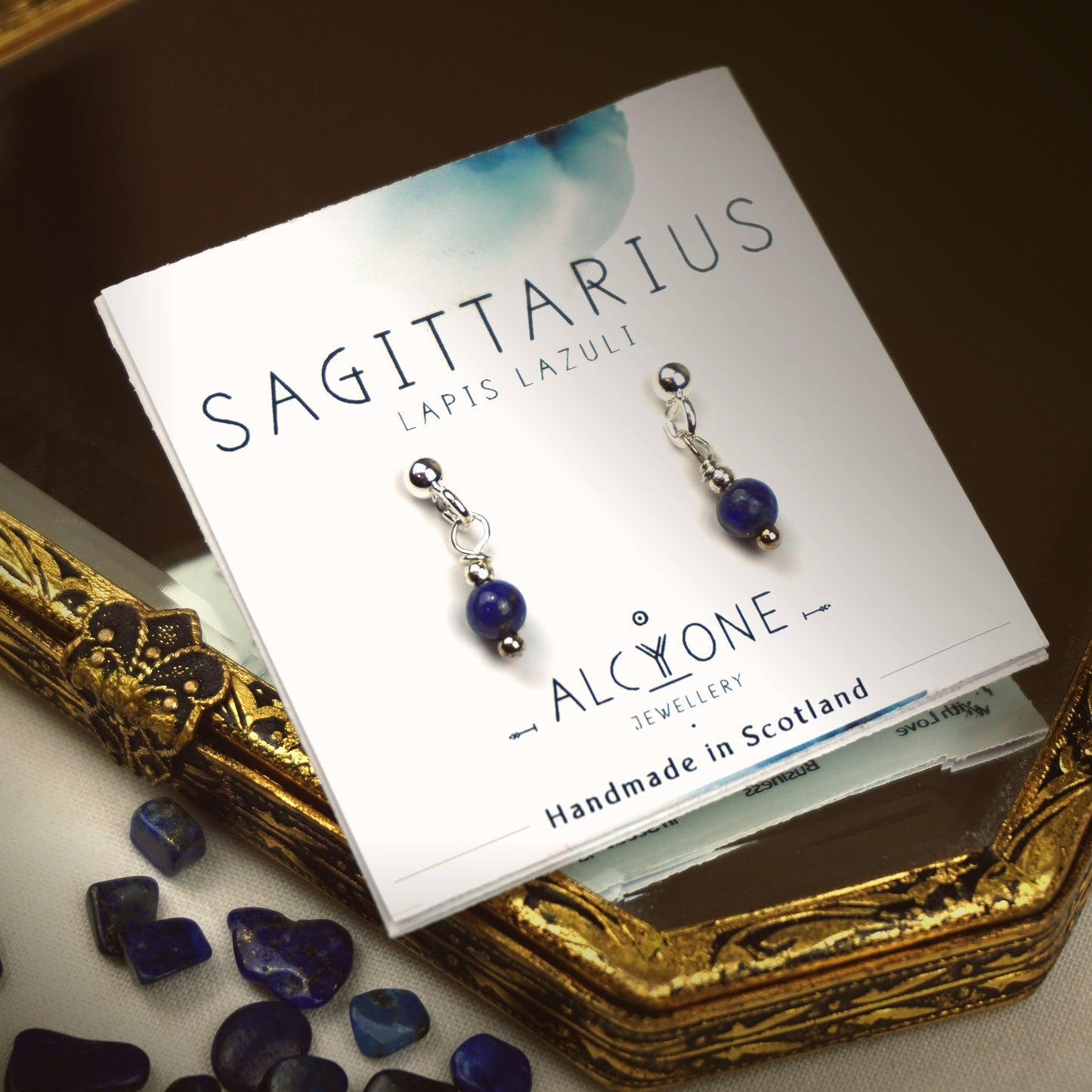 Earrings SAGITTARIUS Lapis Lazuli