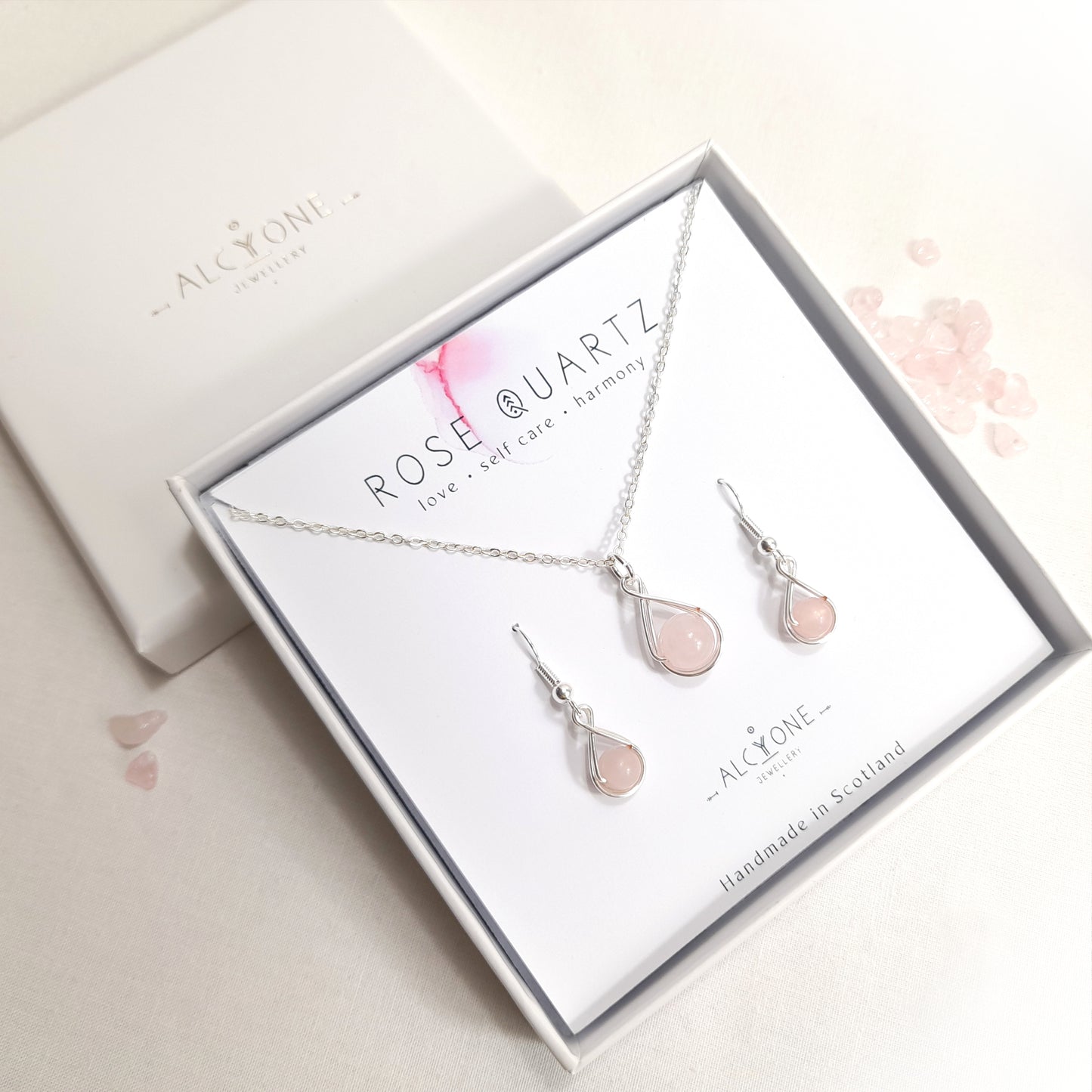 Rose Quartz Gift Set - BIRTHSTONE OF TAURUS