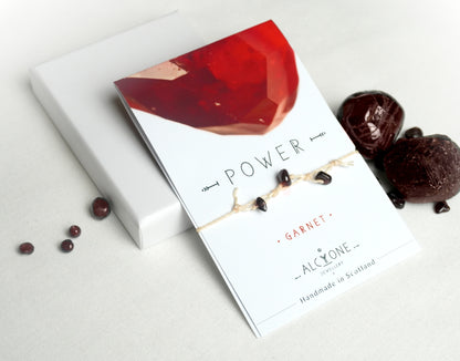 333 - Garnet Crystal Bracelet