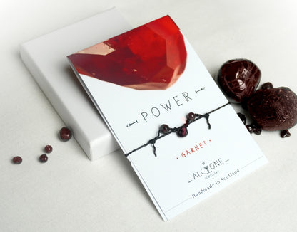 333 - Garnet Crystal Bracelet