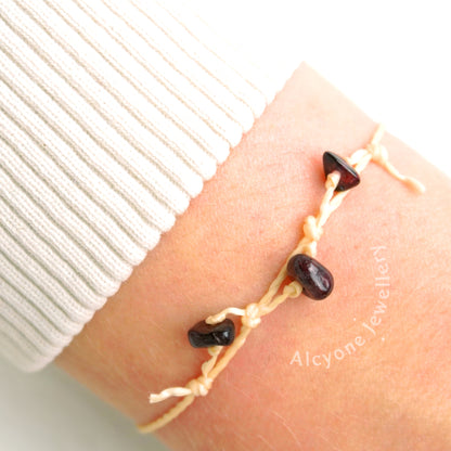 333 - Garnet Crystal Bracelet