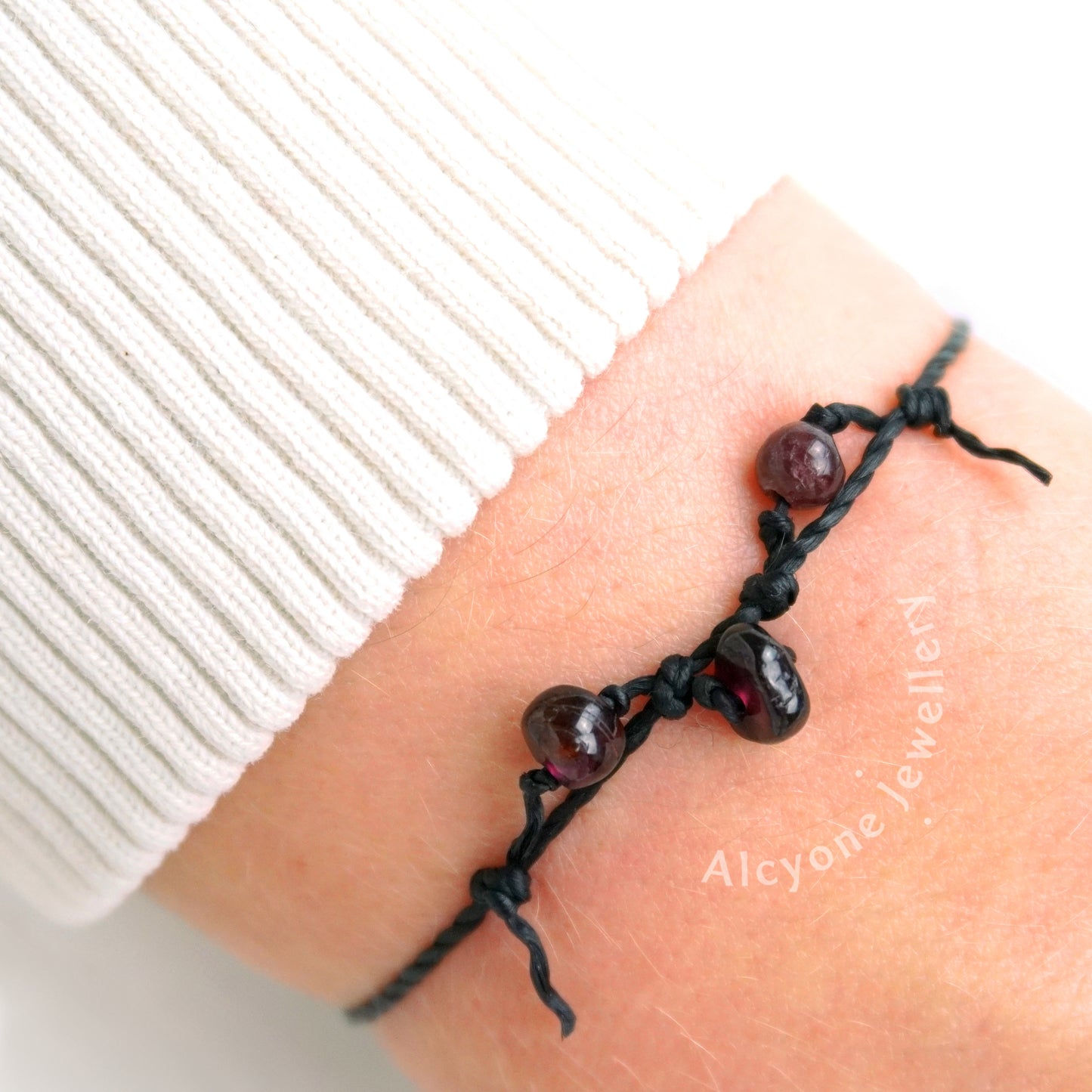 333 - Garnet Crystal Bracelet