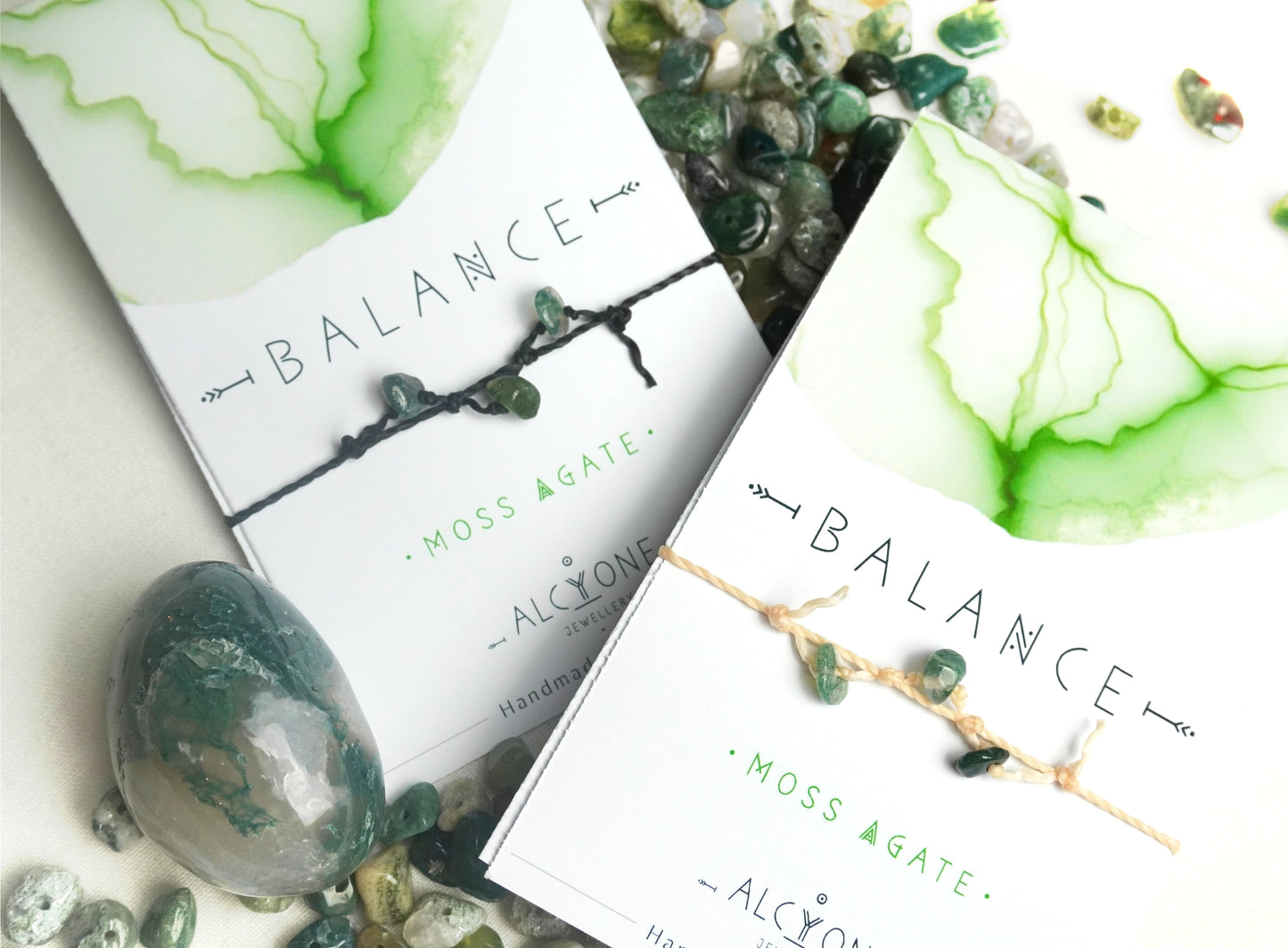 333 - Moss Agate Crystal Bracelet