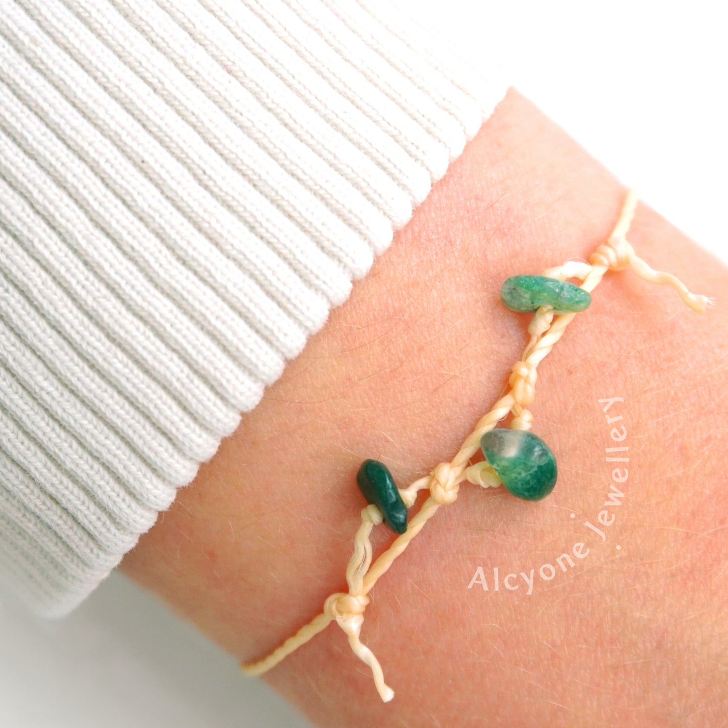 333 - Moss Agate Crystal Bracelet