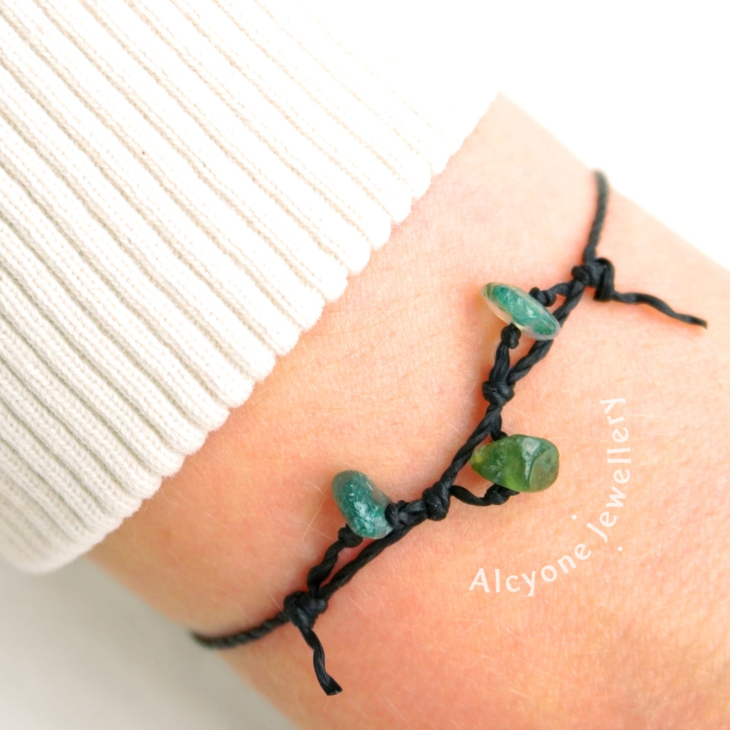 333 - Moss Agate Crystal Bracelet