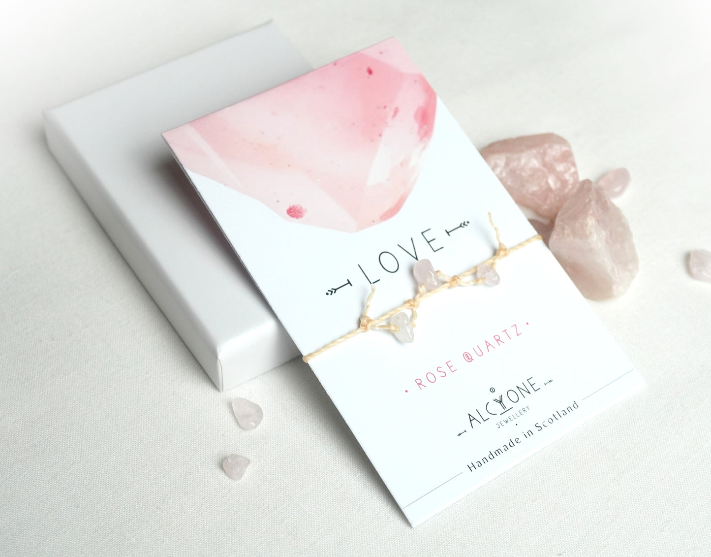 333 - Rose Quartz Crystal Bracelet