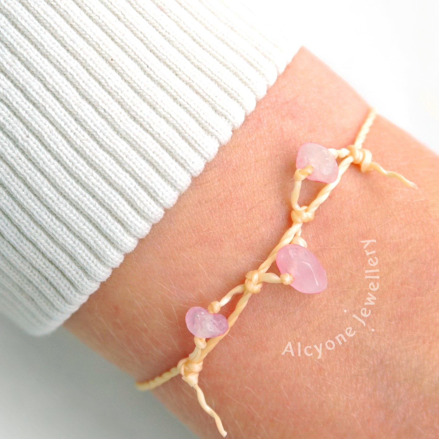 333 - Rose Quartz Crystal Bracelet