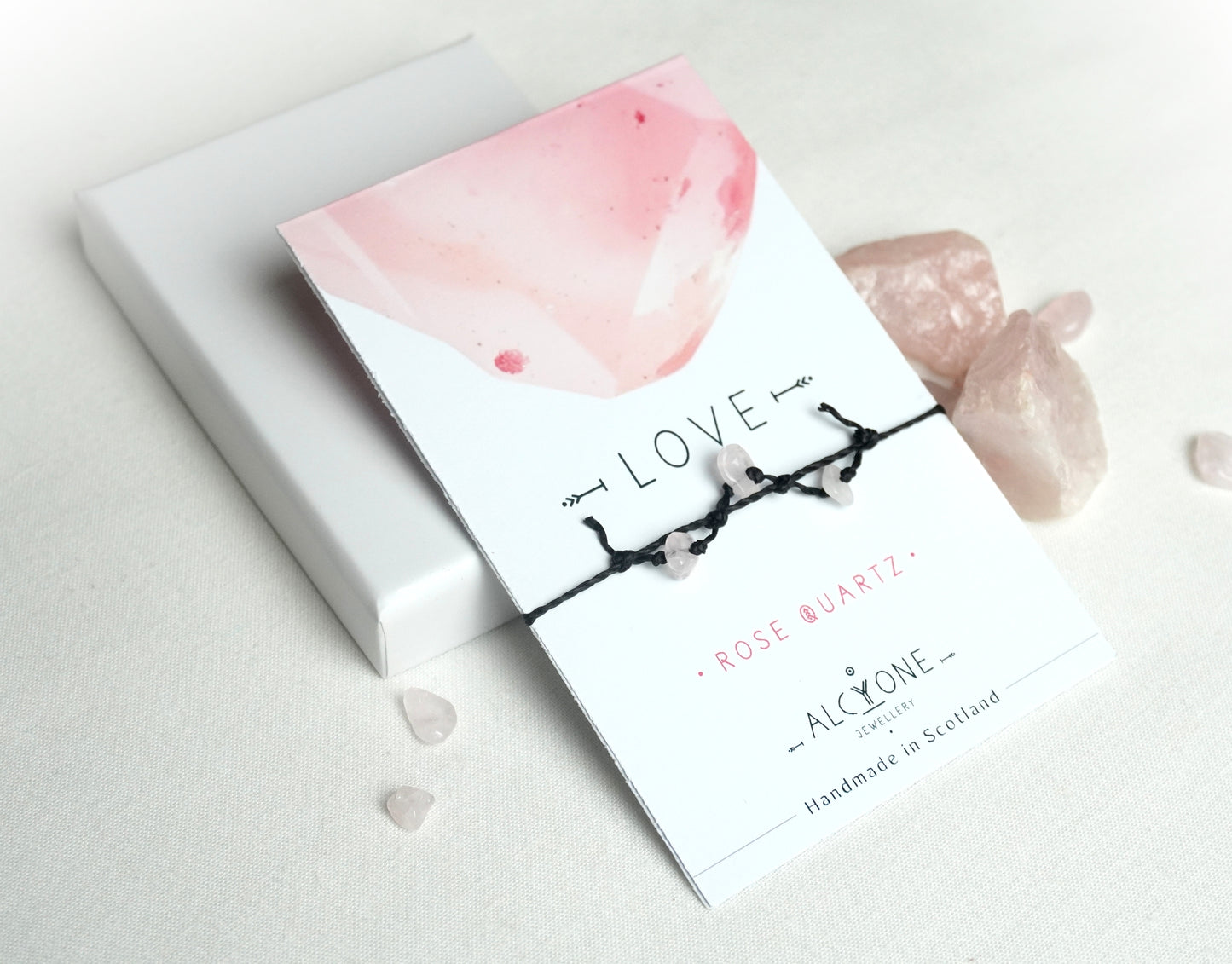 333 - Rose Quartz Crystal Bracelet