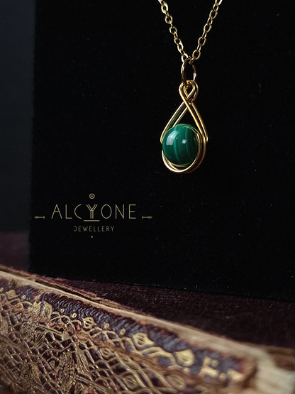 Spellnote Necklace ✦ Malachite