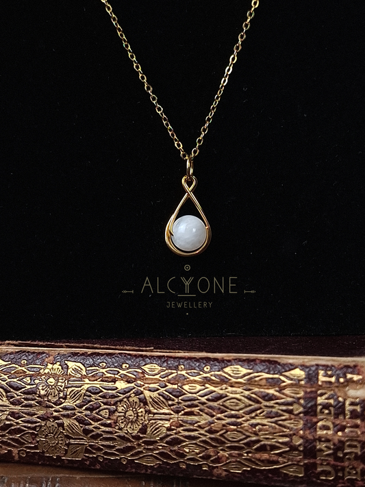 Spellnote Necklace ✦ Moonstone