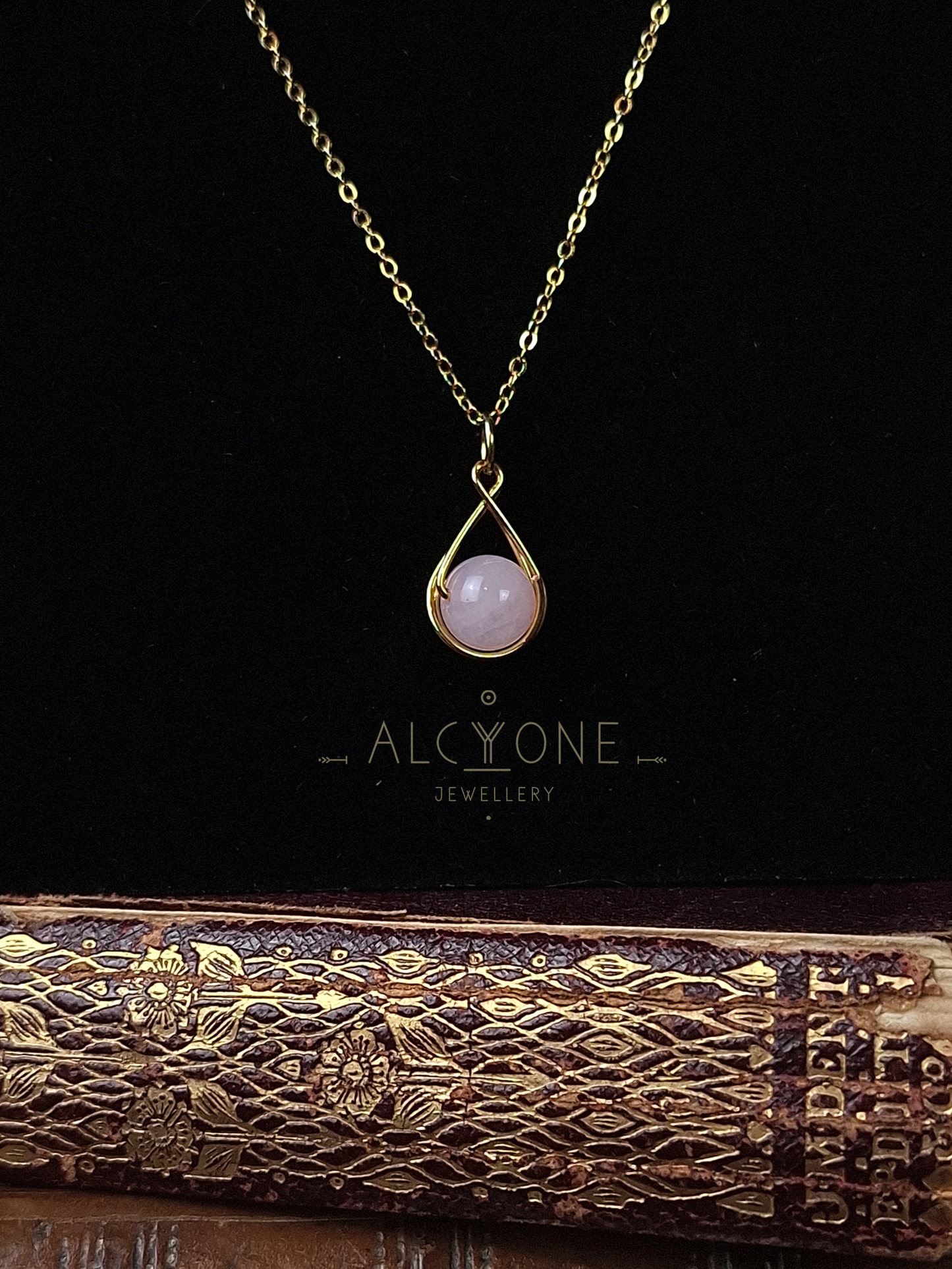 Spellnote Necklace ✦ Rose Quartz