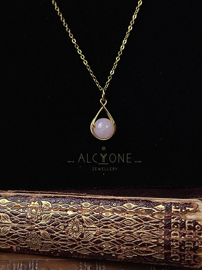 Spellnote Necklace ✦ Rose Quartz