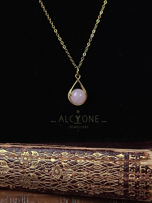 Spellnote Necklace ✦ Rose Quartz