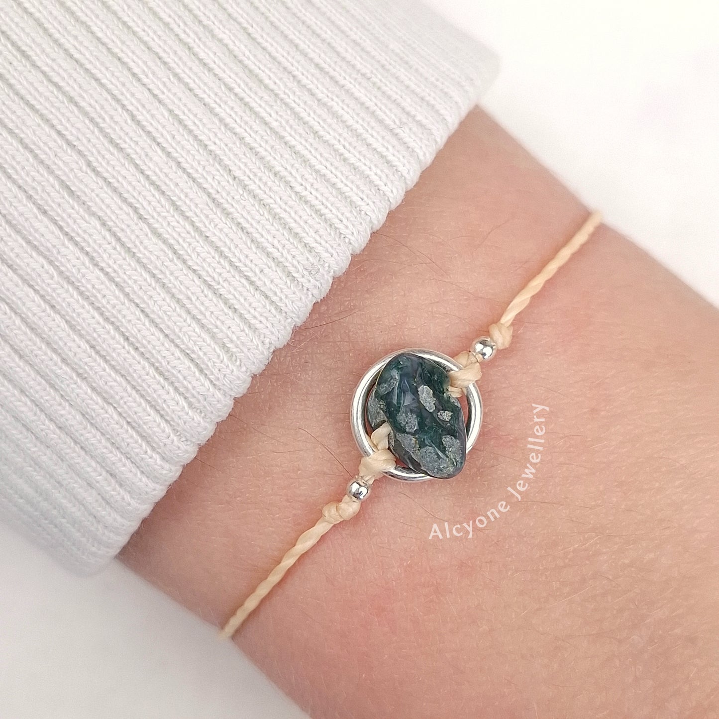 Virgo MOSS AGATE Bracelet
