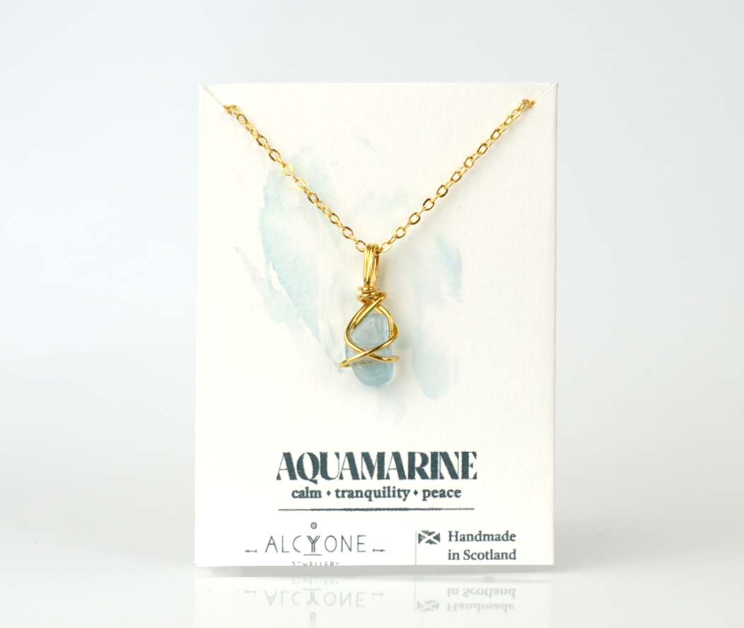 Aquamarine Necklace | Crystal of Peace & Calm