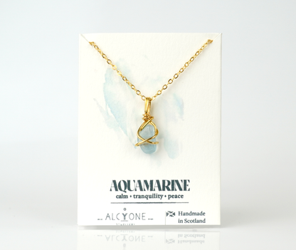 Aquamarine Necklace | Crystal of Peace & Calm
