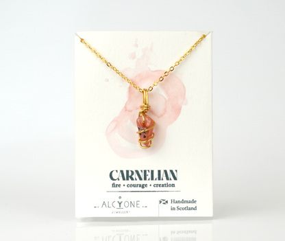 Carnelian Necklace | Crystal of Passion & Creativity