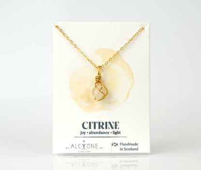 Citrine Necklace | Crystal of Abundance & Joy