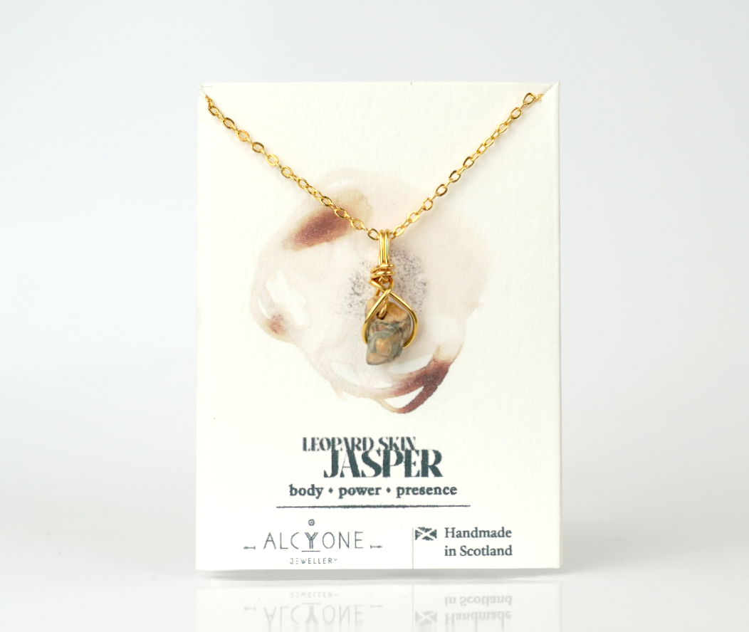 Leopard Skin Jasper Necklace | Crystal of Vitality & Confidence
