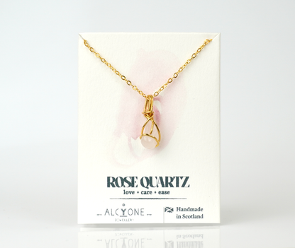 Rose Quartz Necklace | Crystal of Love & Compassion