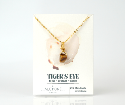 Tiger’s Eye Necklace | Crystal of Courage & Focus