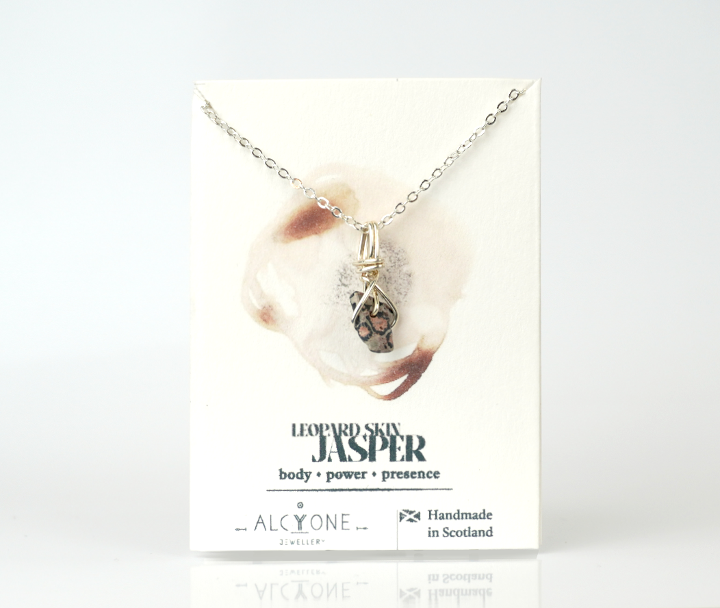Leopard Skin Jasper Necklace | Crystal of Vitality & Confidence