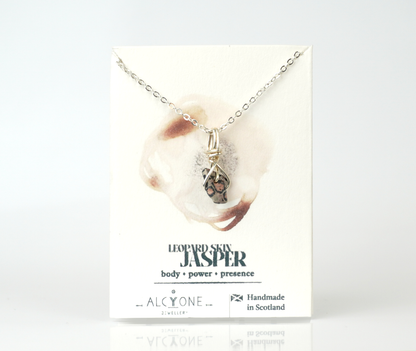 Leopard Skin Jasper Necklace | Crystal of Vitality & Confidence