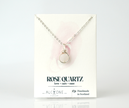 Rose Quartz Necklace | Crystal of Love & Compassion