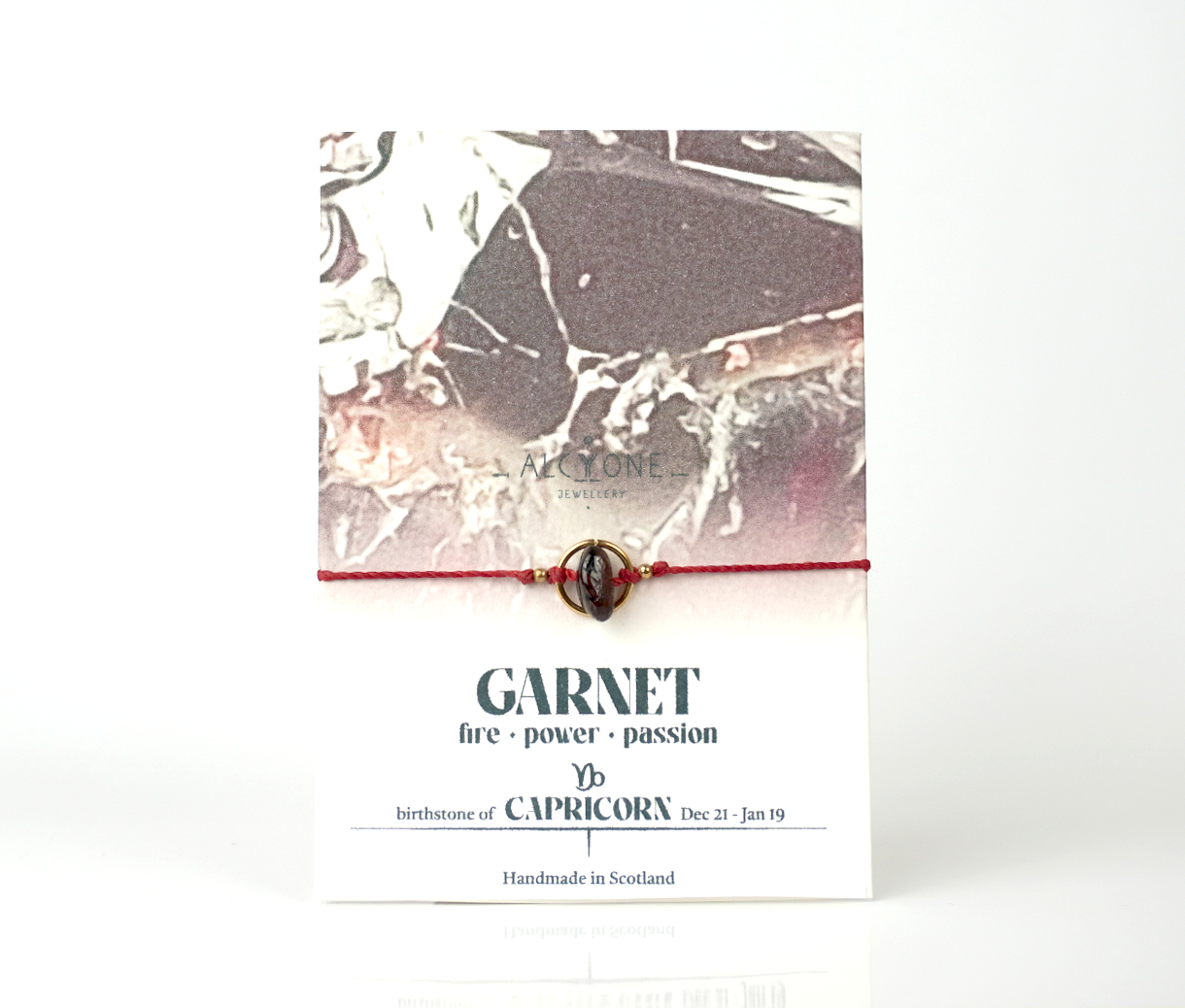 Capricorn GARNET Bracelet