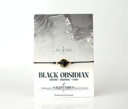 Sagittarius OBSIDIAN Bracelet
