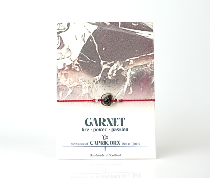Capricorn GARNET Bracelet