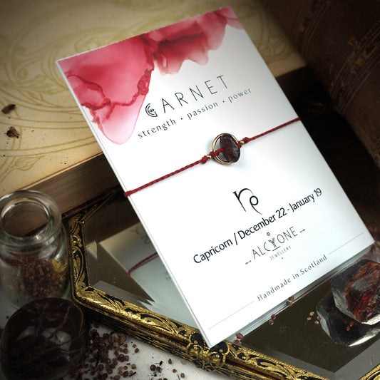 Capricorn GARNET Bracelet