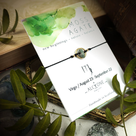 Virgo MOSS AGATE Bracelet