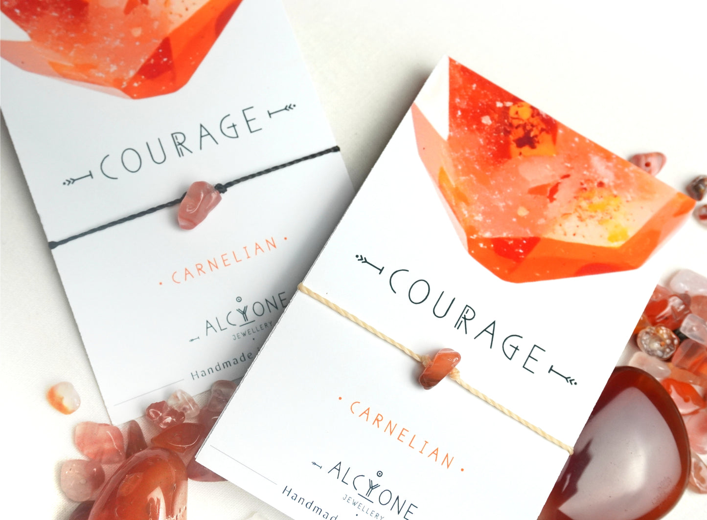 COURAGE - MANIFEST IT! - Carnelian Crystal Bracelet