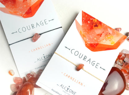 COURAGE - MANIFEST IT! - Carnelian Crystal Bracelet