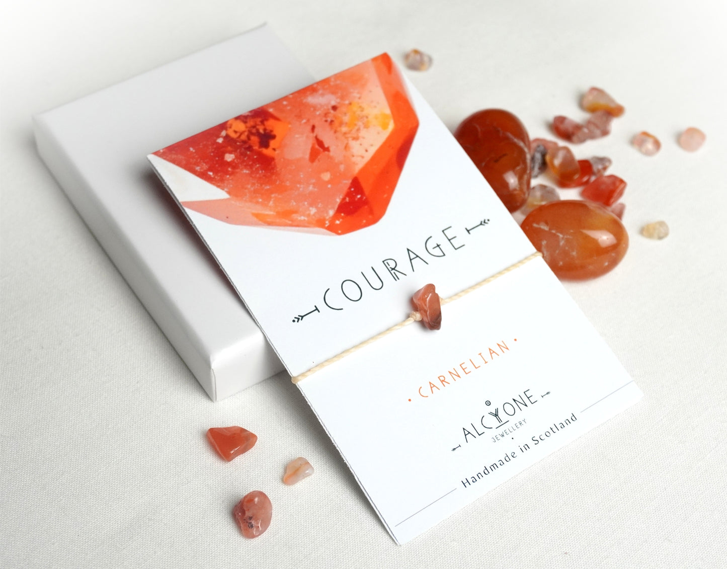 COURAGE - MANIFEST IT! - Carnelian Crystal Bracelet