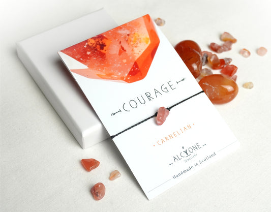 COURAGE - MANIFEST IT! - Carnelian Crystal Bracelet