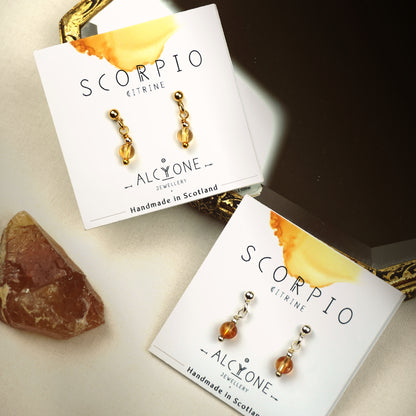 Earrings SCORPIO Citrine