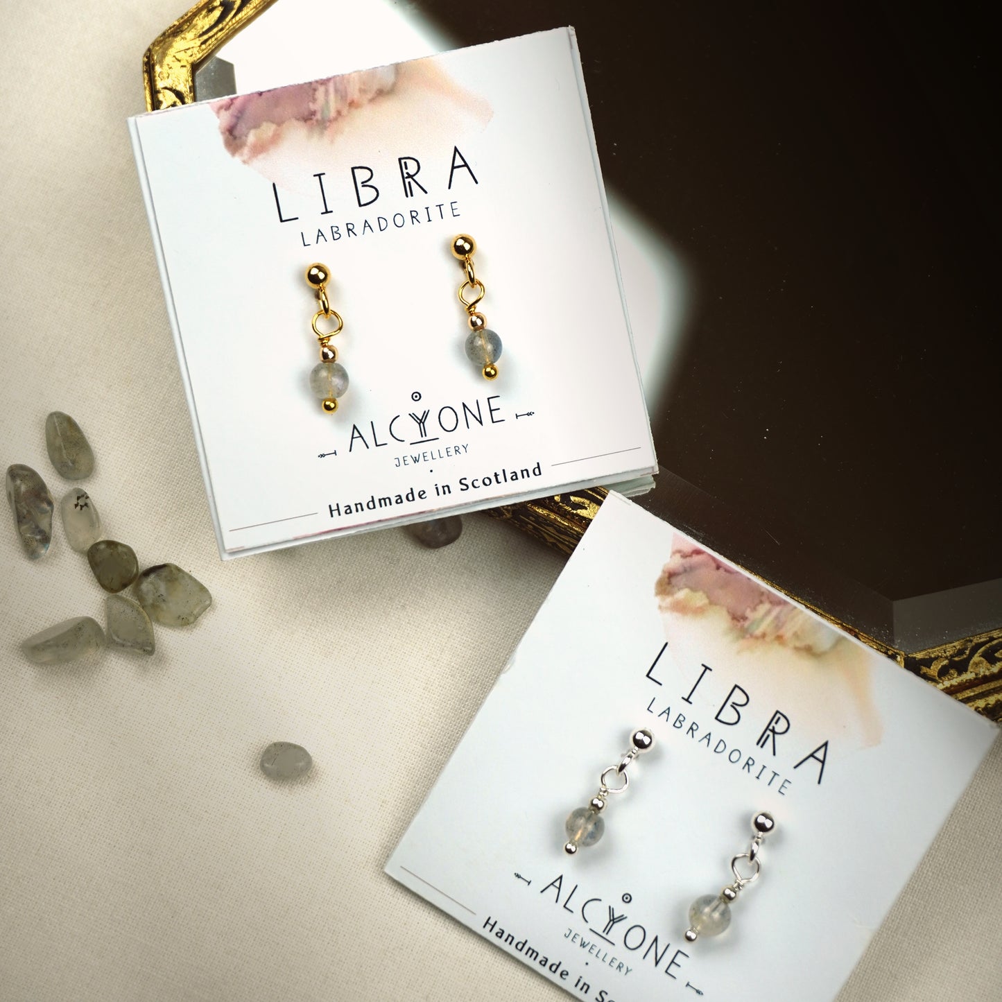 Earrings LIBRA Labradorite